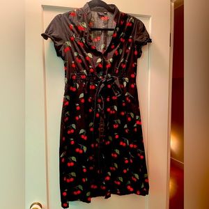Celebrity Babe Vintage Style Cherry Dress Medium